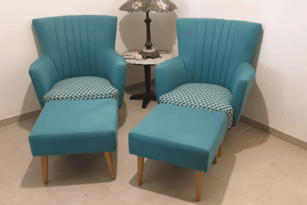 כורסא מעוצבת דגם מניפה