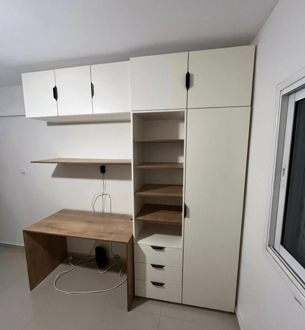 ארון משולב עם שולחן כתיבה דגם 77