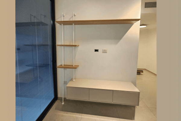 מזנון רגיל בשילוב ספריה דגם 87